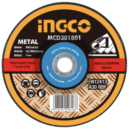 DISCO CORTE METAL 7" X 1.6MM SUPER SELACT INGCO