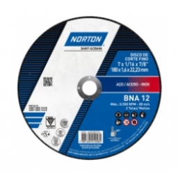 DISCO CORTE METAL NORTON 4.5" 115X1 XXFINO CD BNA12
